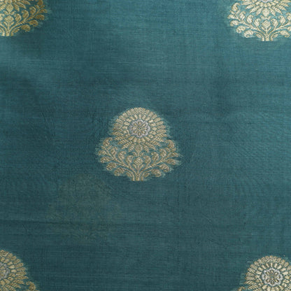 Blue Color Brocade Fabric