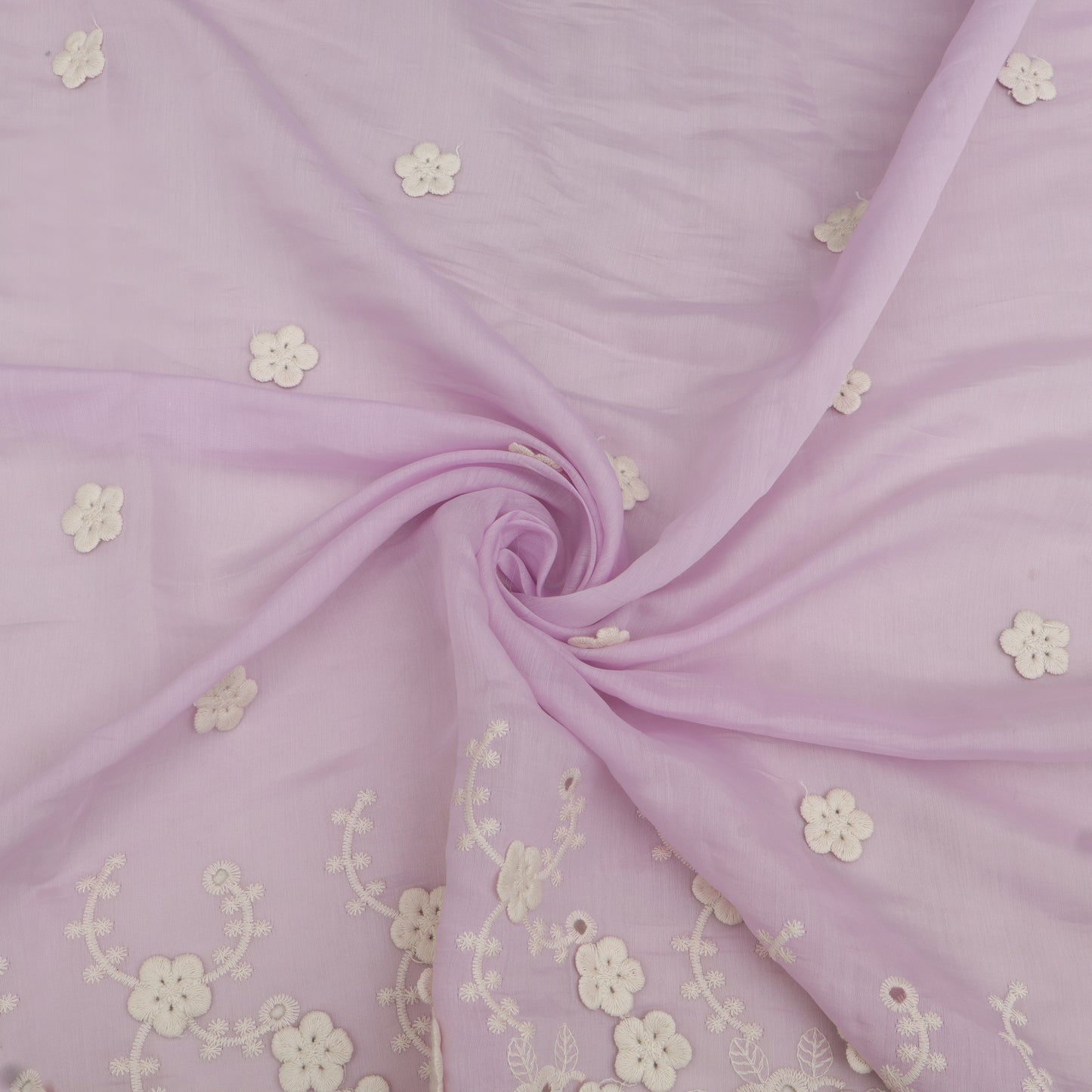 Chanderi Embroidery Fabric