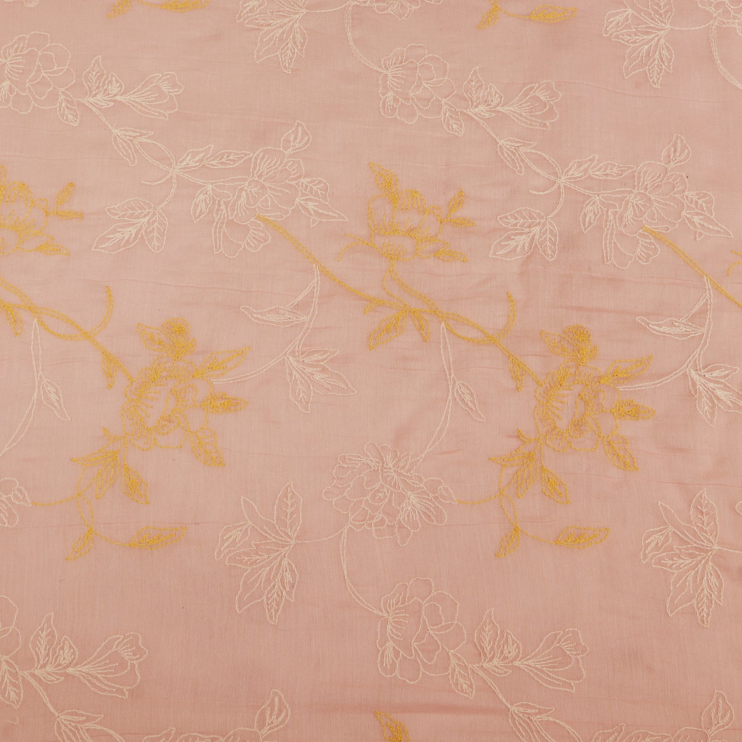 Chanderi Embroidery Fabric