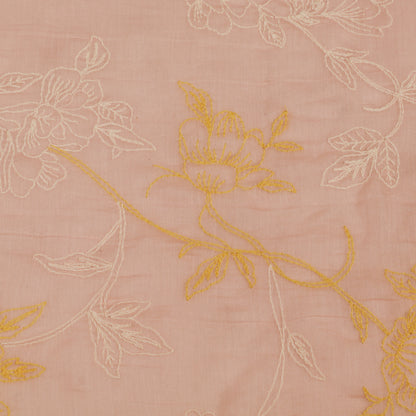 Chanderi Embroidery Fabric