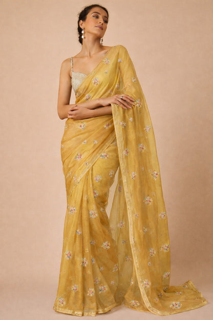 Pure Tissue Meena Brocade Lightweight Fabric