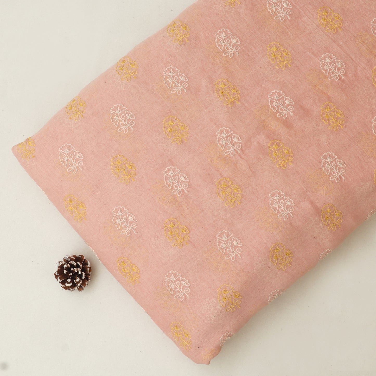 Chanderi Embroidery Fabric