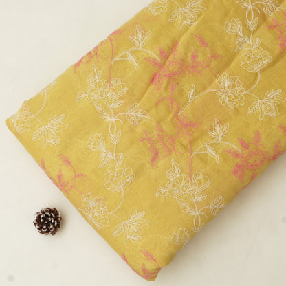 Chanderi Embroidery Fabric