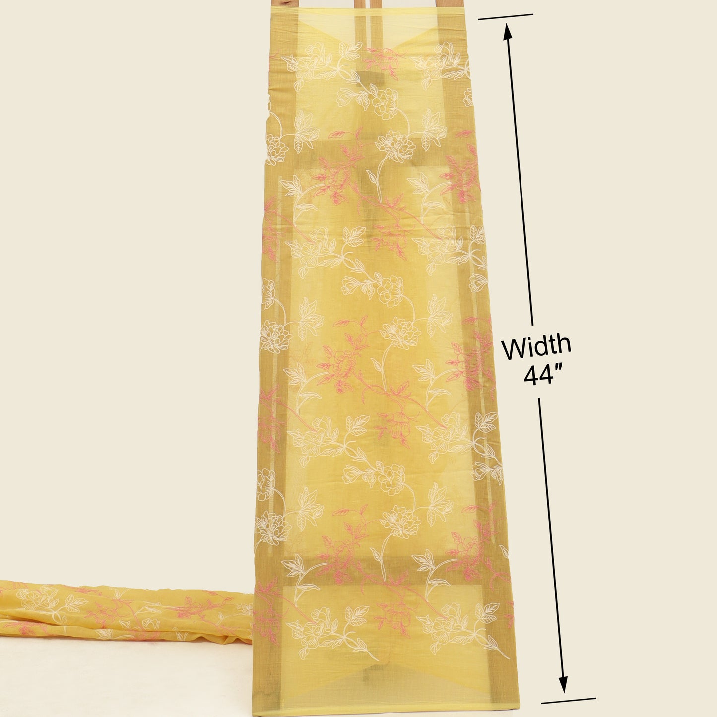 Chanderi Embroidery Fabric