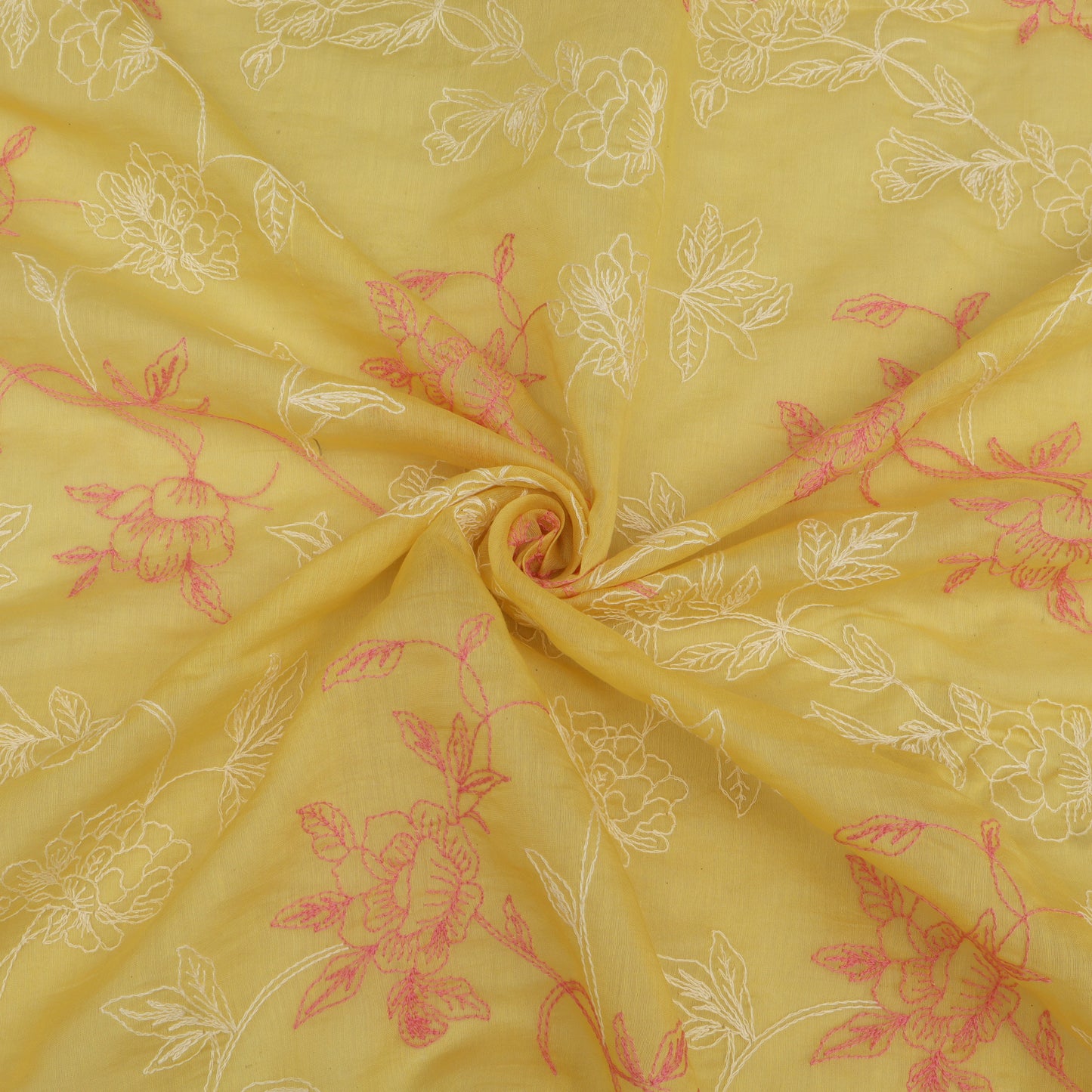 Chanderi Embroidery Fabric