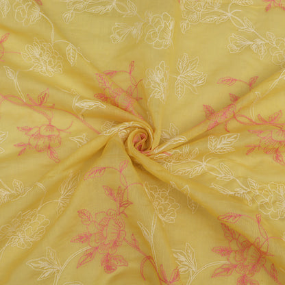 Chanderi Embroidery Fabric