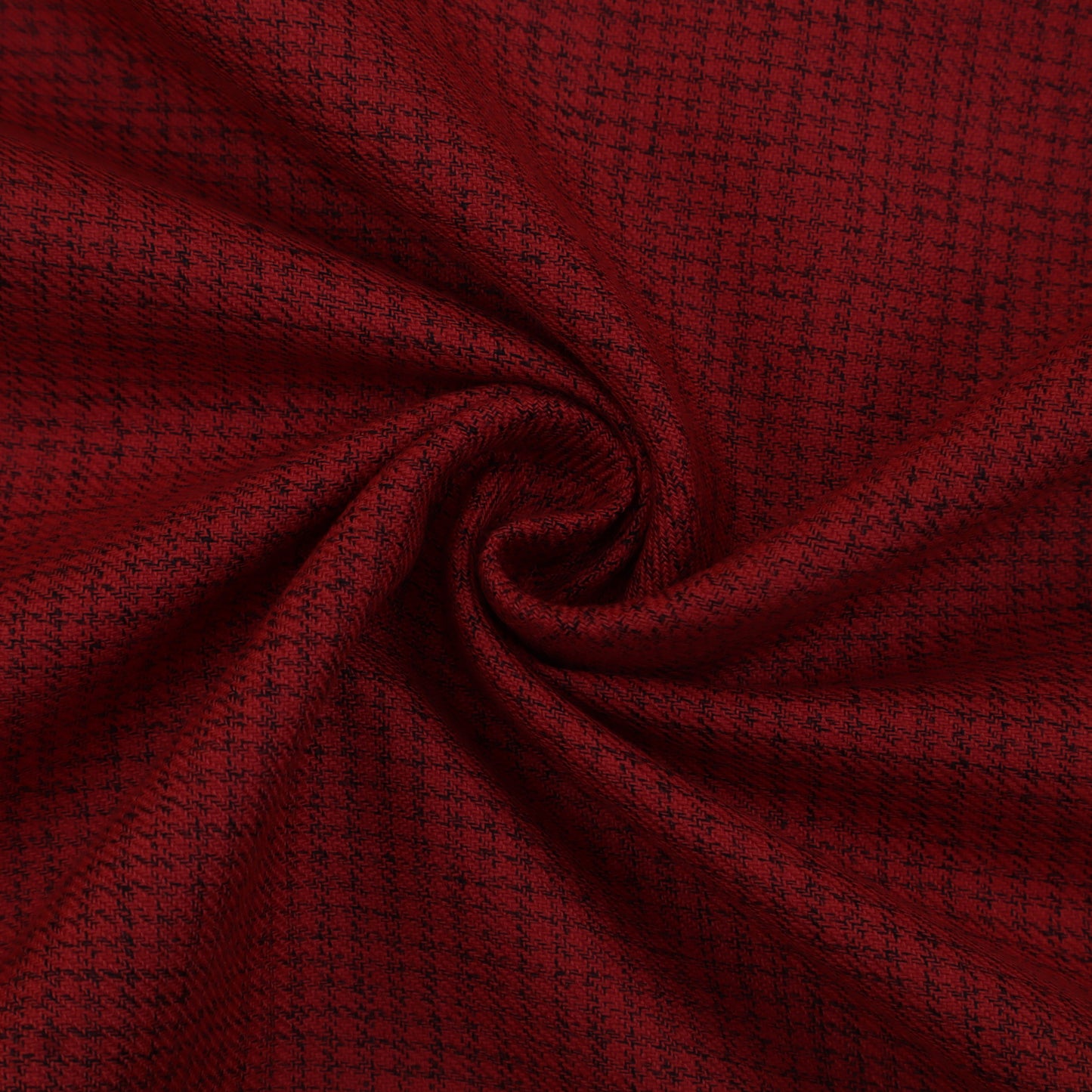 Red Color Pashmina Check Fabric