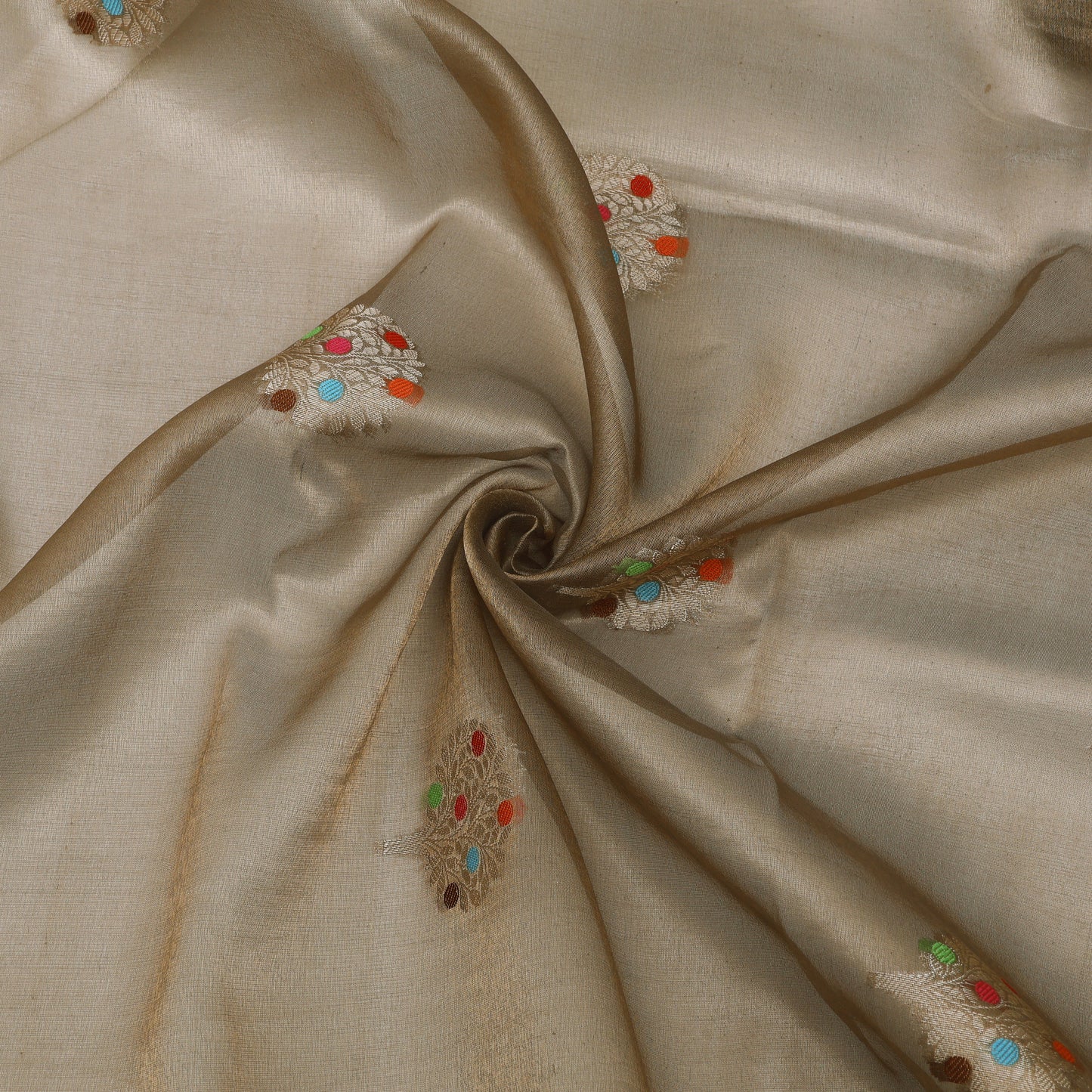 Pure Tissue Meena Brocade Lightweight Fabric