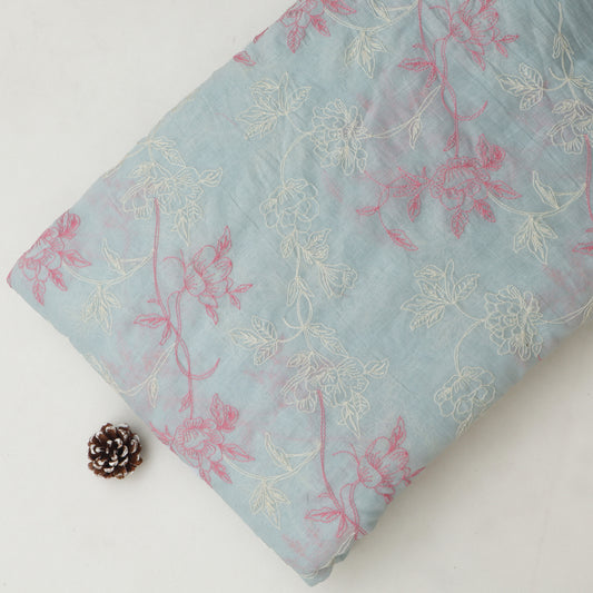 Chanderi Embroidery Fabric