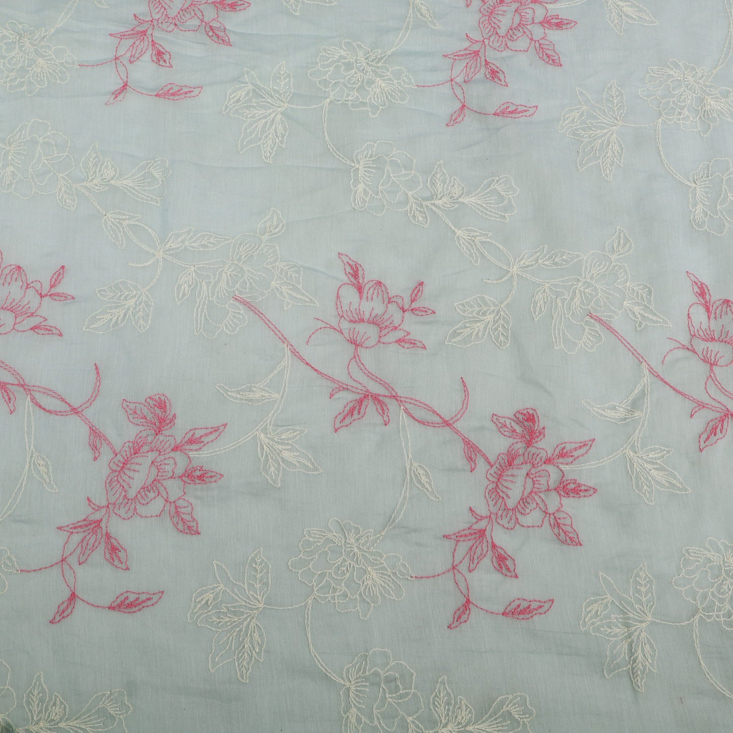 Chanderi Embroidery Fabric