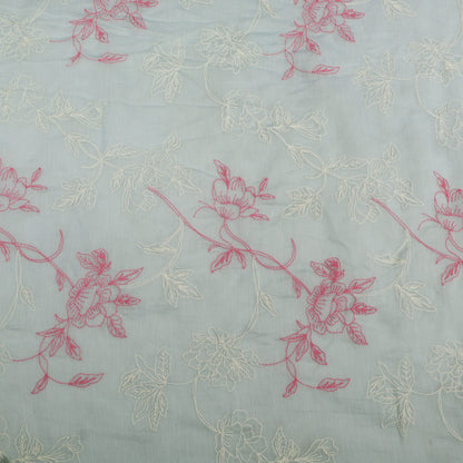 Chanderi Embroidery Fabric