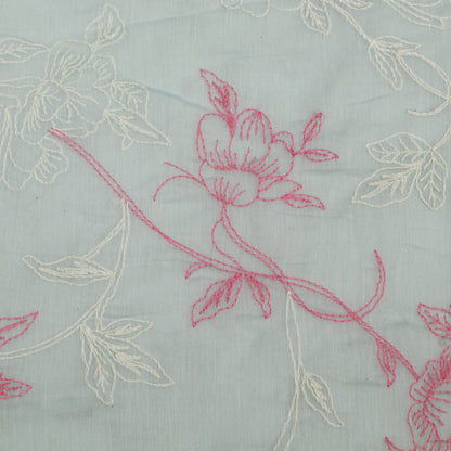 Chanderi Embroidery Fabric