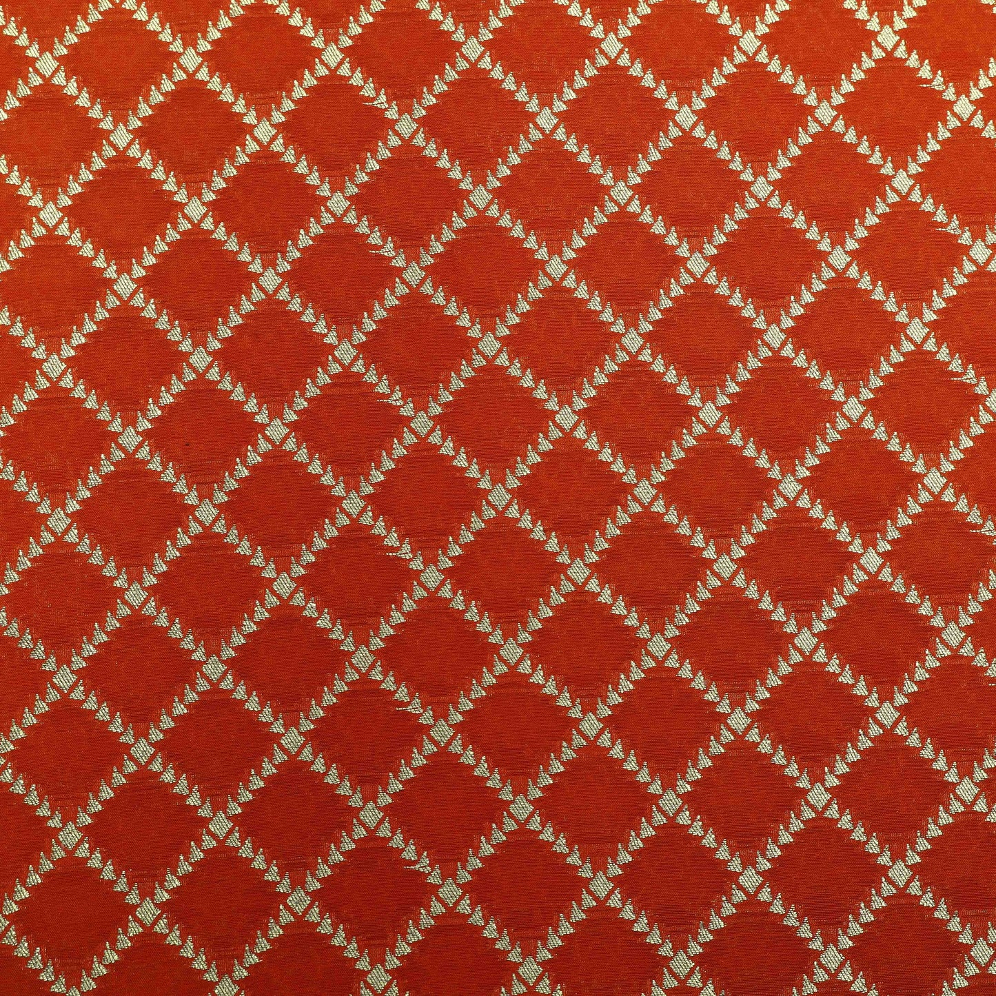 Orange Color Brocade Fabric