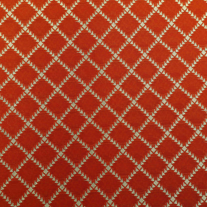 Orange Color Brocade Fabric