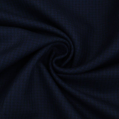 Navy Blue Color Pashmina Check Fabric