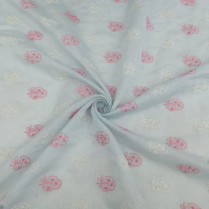 Chanderi Embroidery Fabric