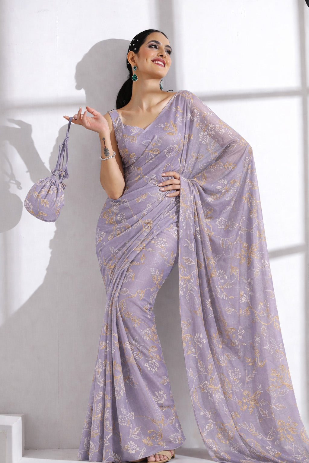 Chanderi Embroidery Fabric