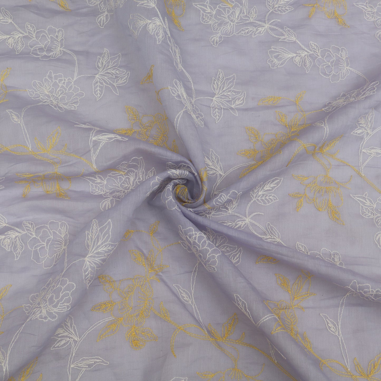 Chanderi Embroidery Fabric