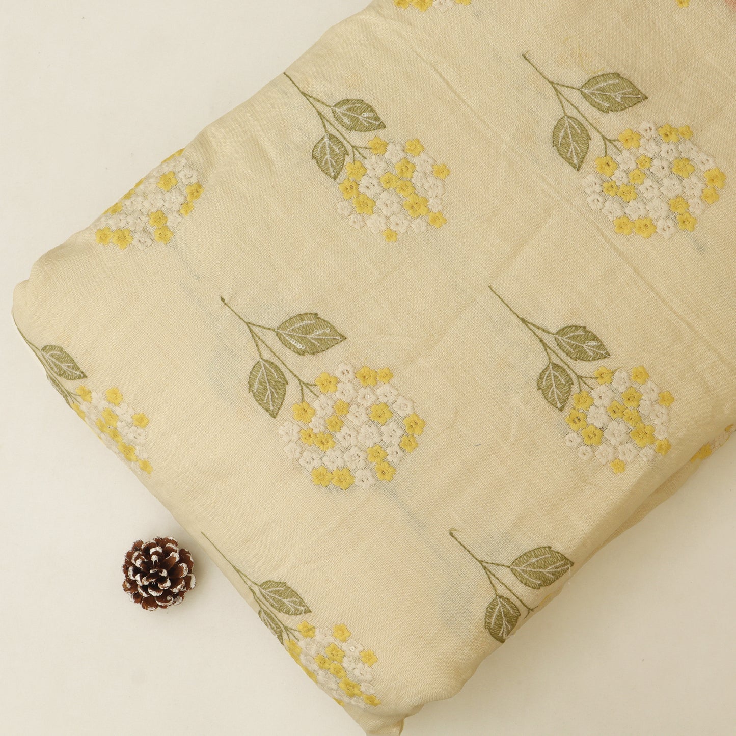 Pure Linen Embroidery Fabric