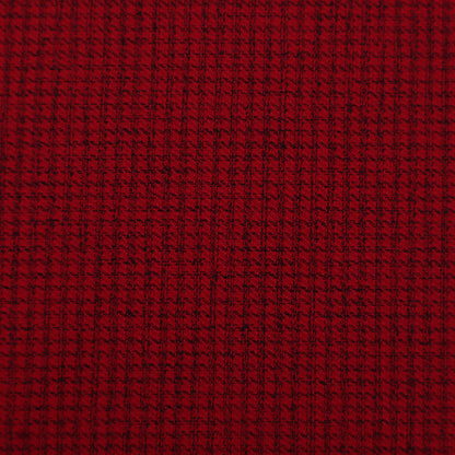 Red Color Pashmina Check Fabric