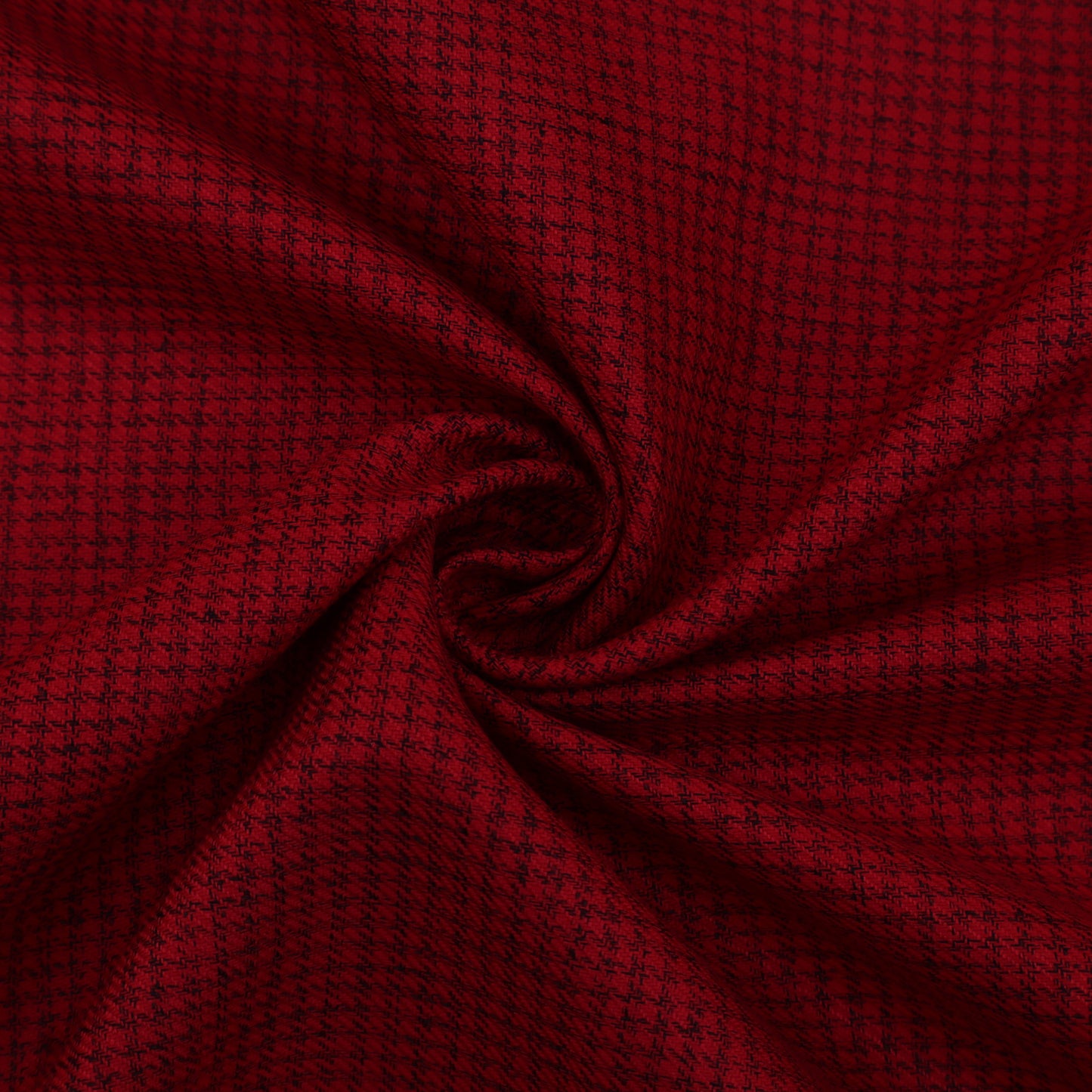 Red Color Pashmina Check Fabric