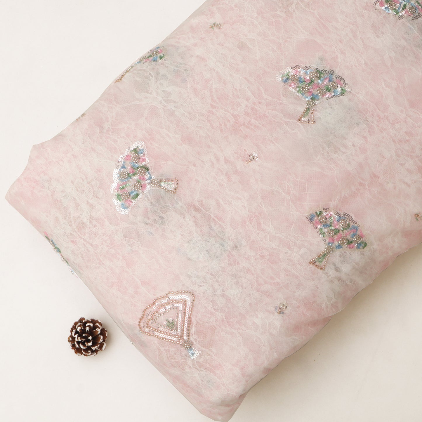 Organza Net Embroidery Fabric