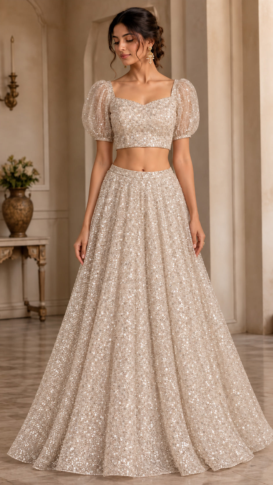 Heavy Net Embroidered Fabric