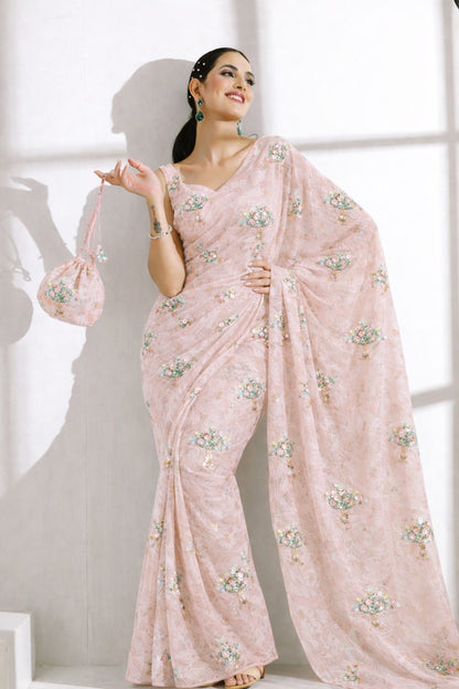 Organza Net Embroidery Fabric