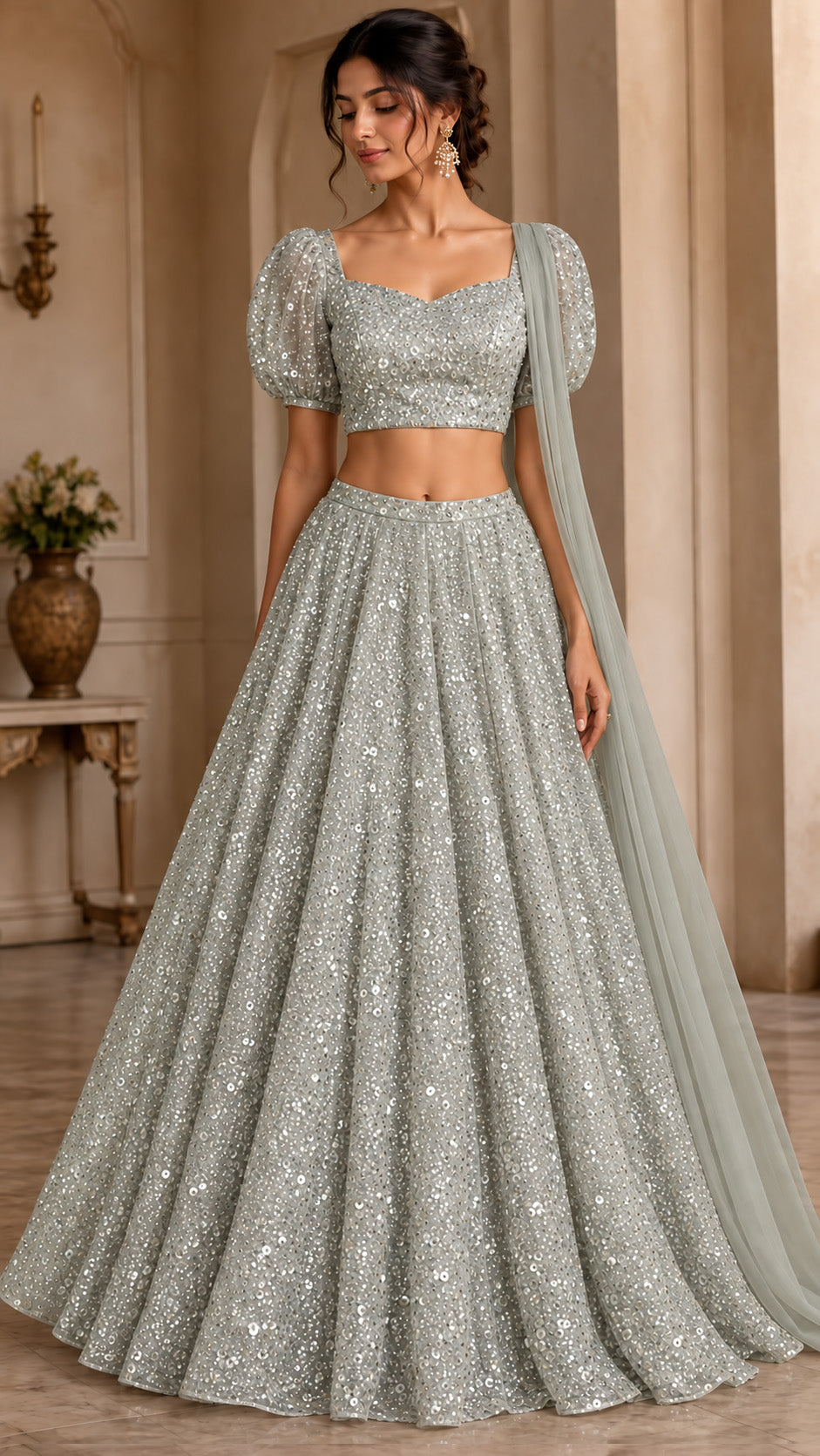 Heavy Net Embroidered Fabric