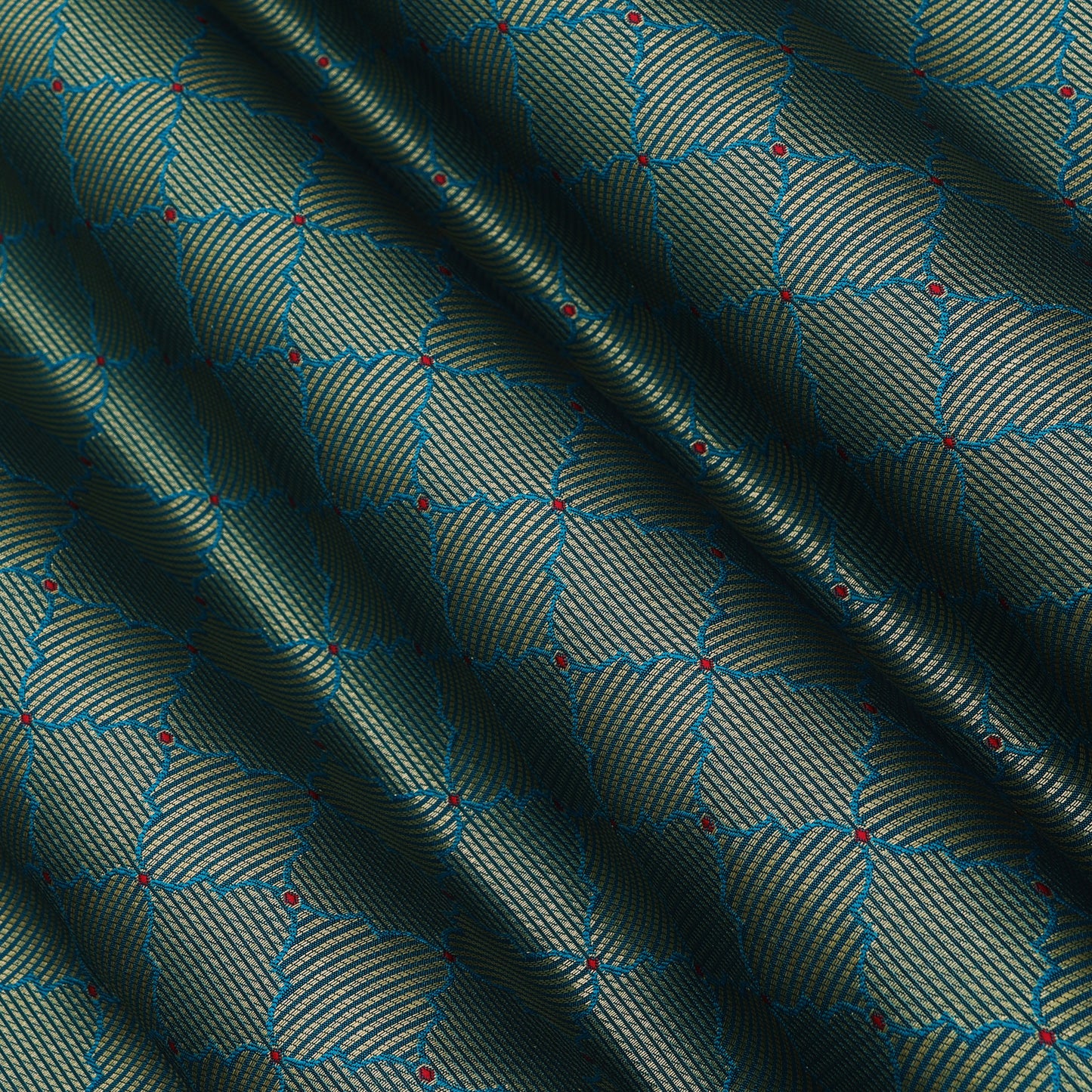 Pure Katan Meena Brocade Fabric