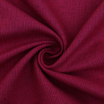 Dark Pink Color Pashmina Check Fabric