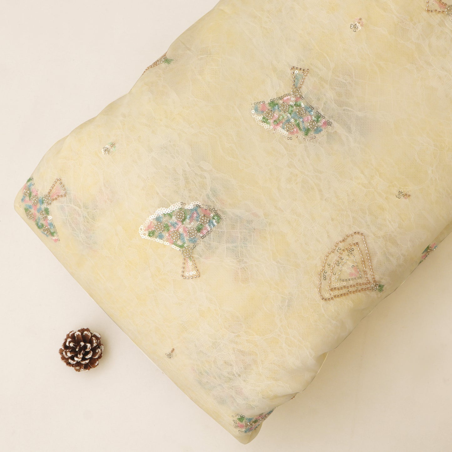 Organza Net Embroidery Fabric