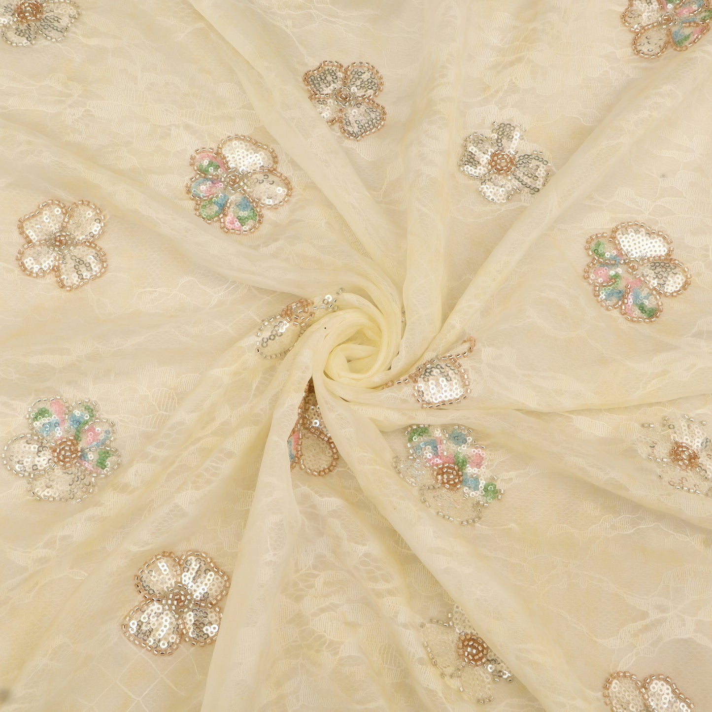 Organza Net Embroidery Fabric