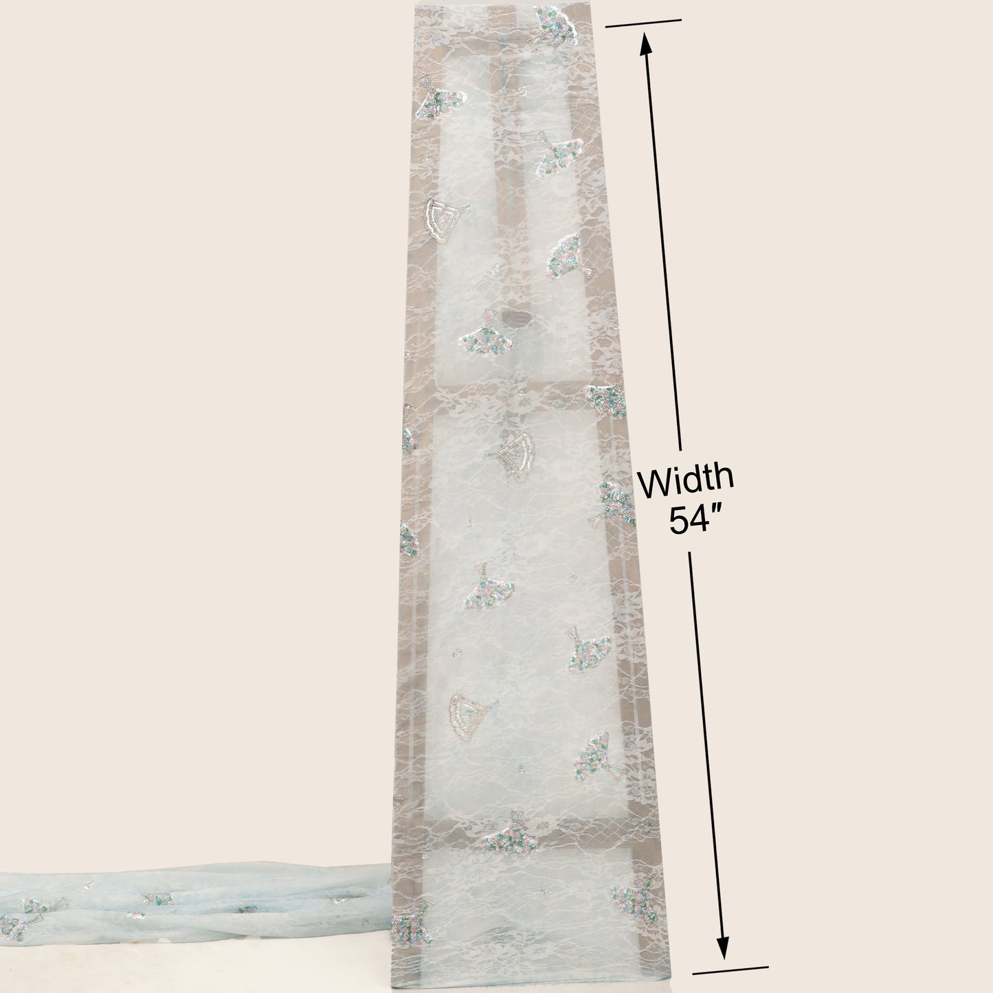 Organza Net Embroidery Fabric