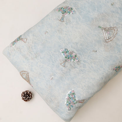 Organza Net Embroidery Fabric