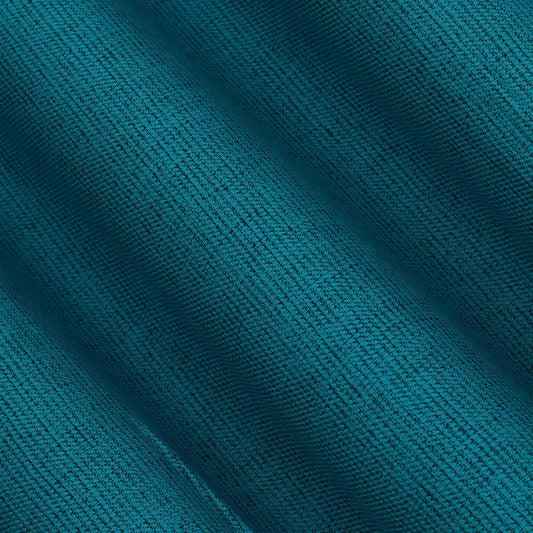 Teal Blue Color Pashmina Check Fabric