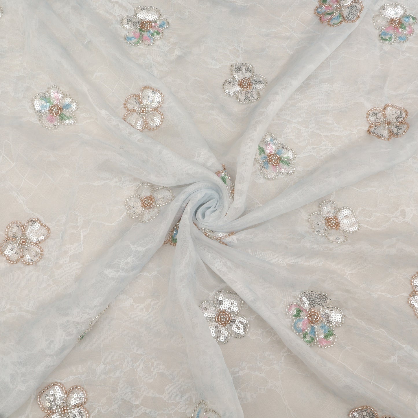 Organza Net Embroidery Fabric