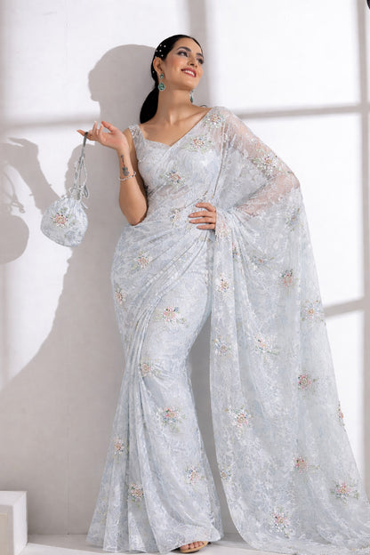 Organza Net Embroidery Fabric