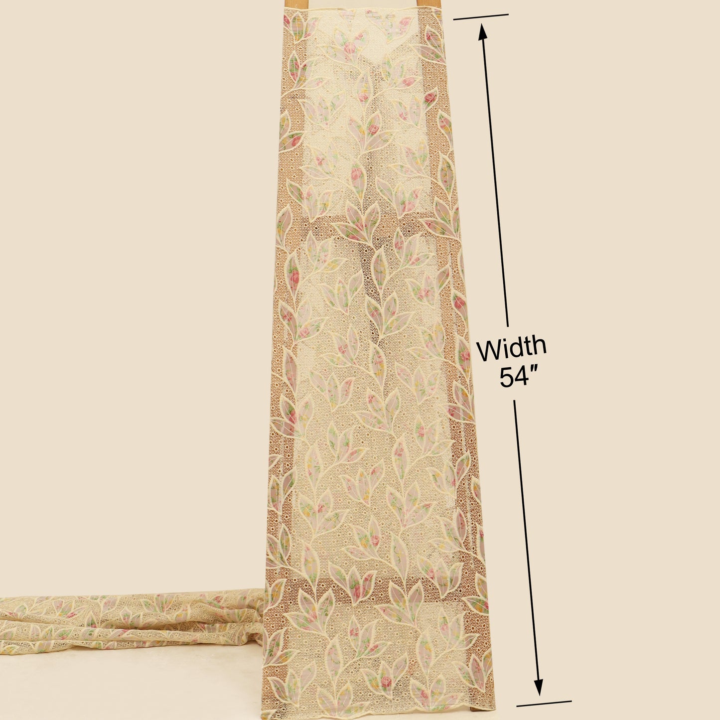 Georgette Patch Print Embroidery Fabric