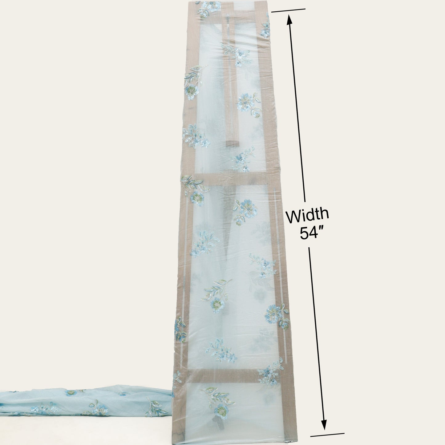 Chanderi Embroidery Fabric