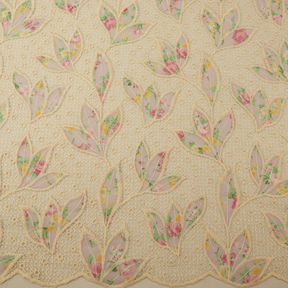 Georgette Patch Print Embroidery Fabric