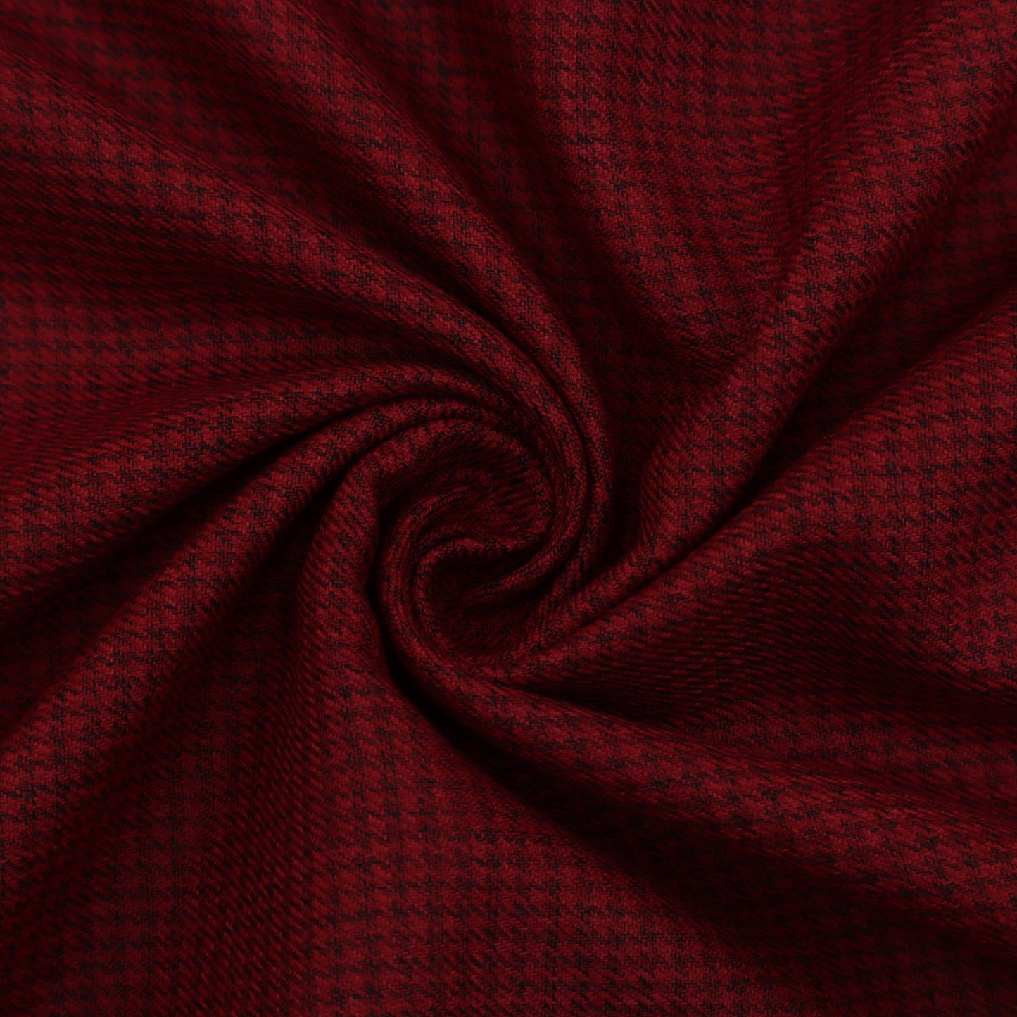 Maroon Color Pashmina Check Fabric