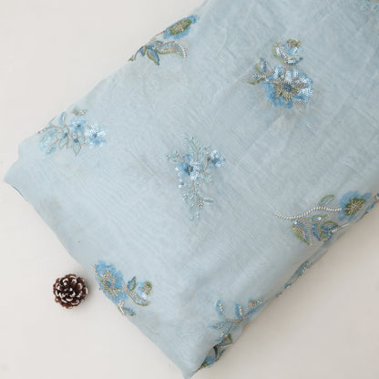 Chanderi Embroidery Fabric