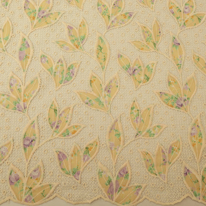 Georgette Patch Print Embroidery Fabric