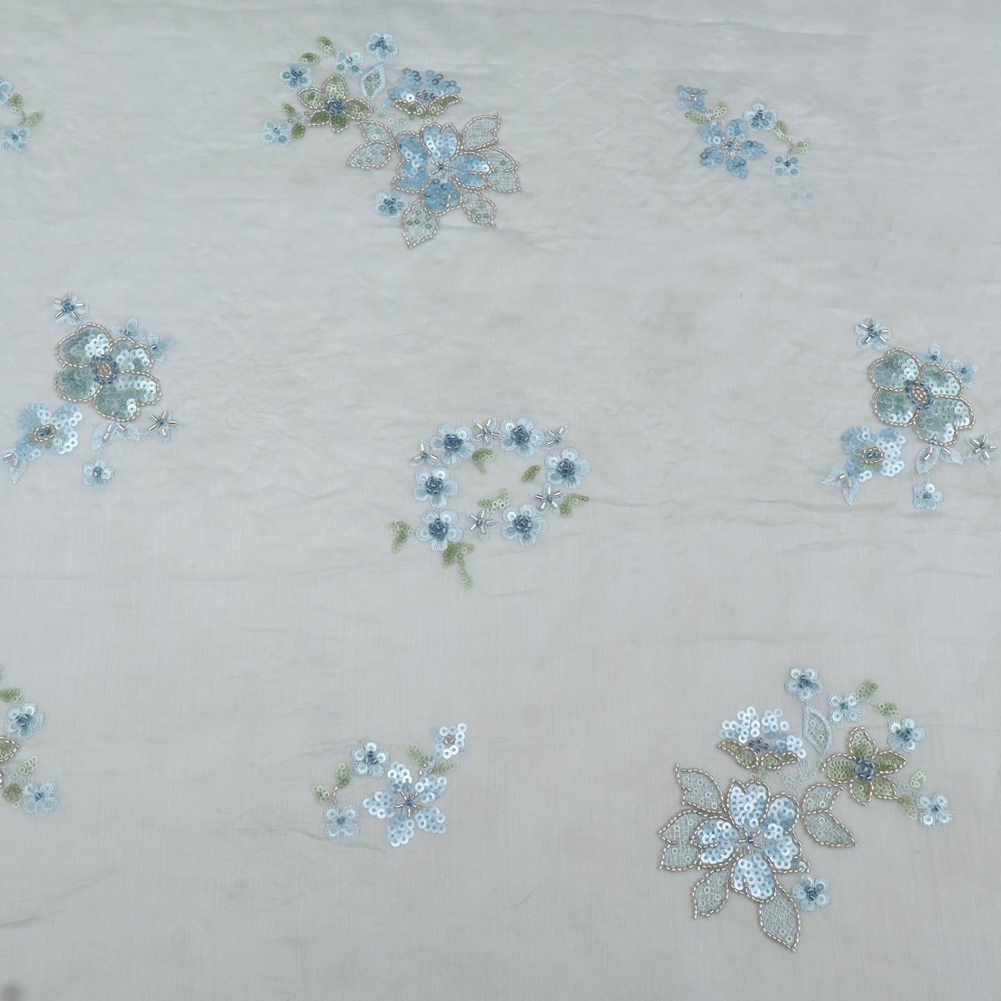 Chanderi Embroidery Fabric