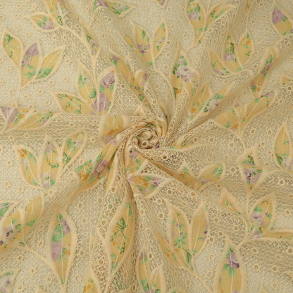 Georgette Patch Print Embroidery Fabric