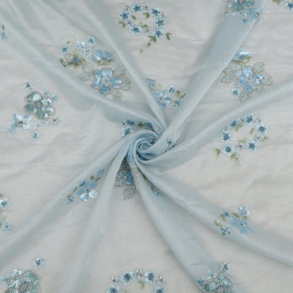 Chanderi Embroidery Fabric