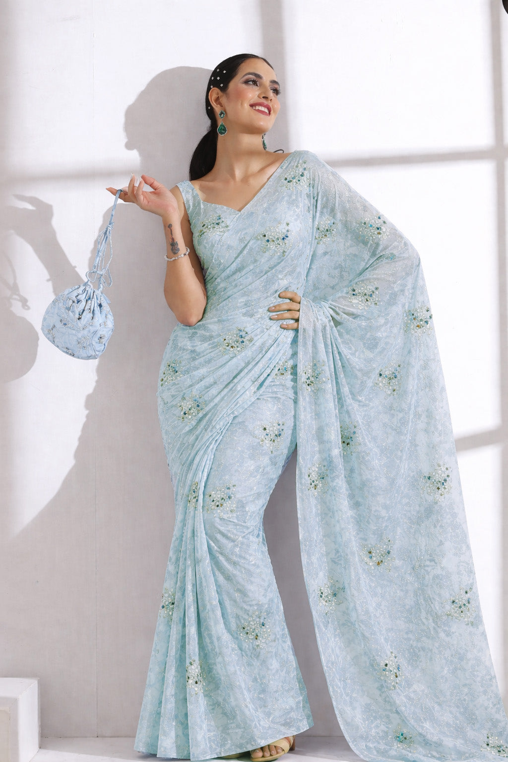 Chanderi Embroidery Fabric