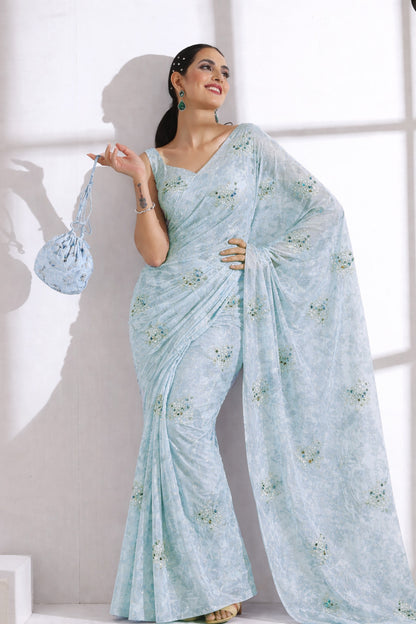 Chanderi Embroidery Fabric