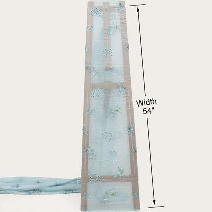 Chanderi Embroidery Fabric